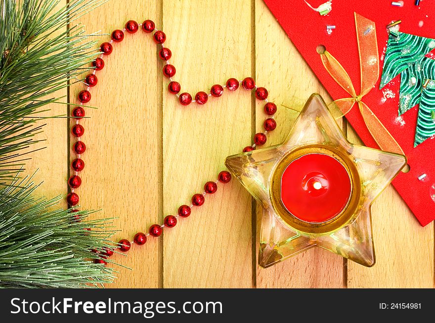 Christmas decoration-shape heart and star