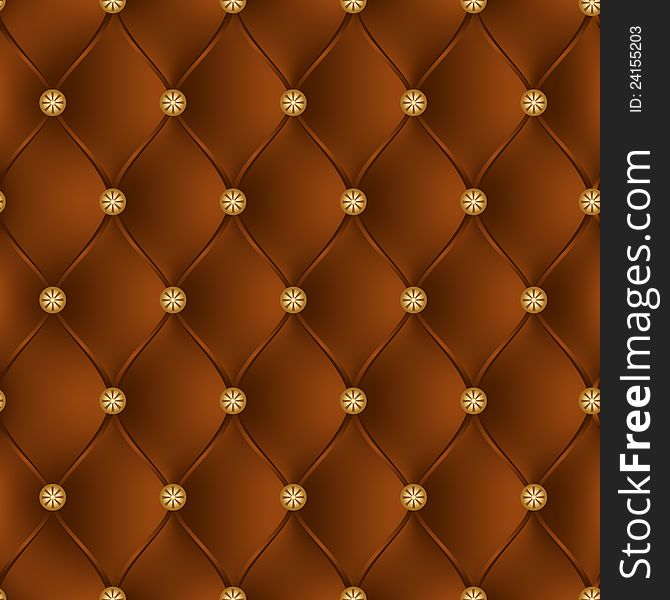 Seamless texture of brown leather upholstery. Seamless texture of brown leather upholstery