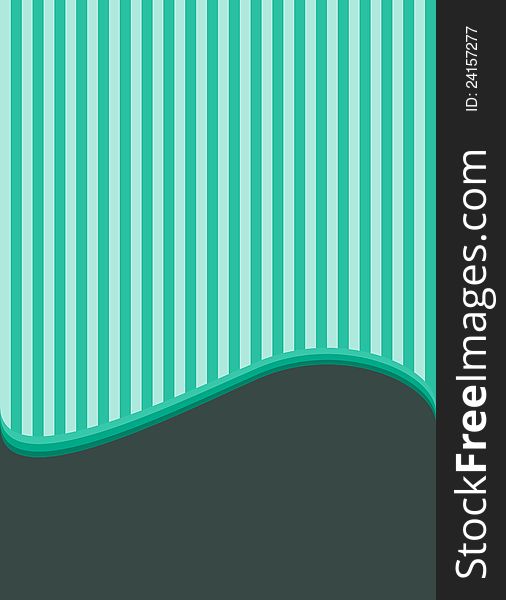 Abstract Striped Background With Wave Elements
