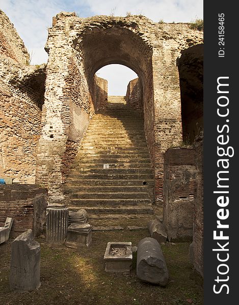 Roman amphitheatre in Pozzuoli, Naples, Italy