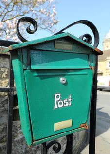 A Rusting Post Box Stock Photos
