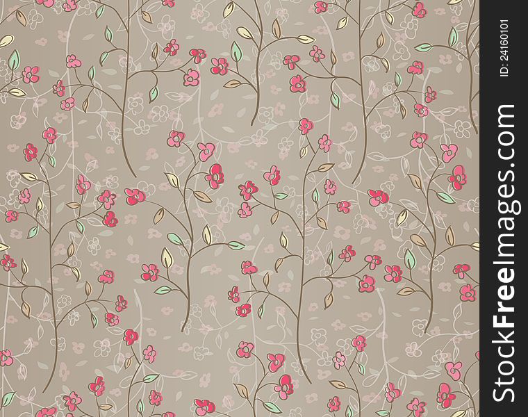 Floral seamless pattern. EPS 10 vector illustration. Floral seamless pattern. EPS 10 vector illustration