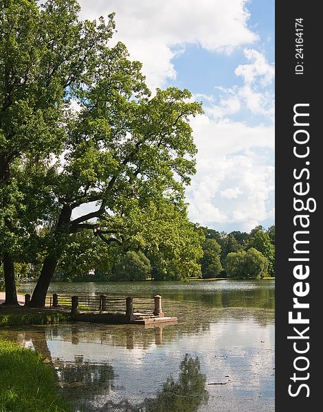 Tsarskoye Selo. View of Catherine Park. Russia. Tsarskoye Selo. View of Catherine Park. Russia