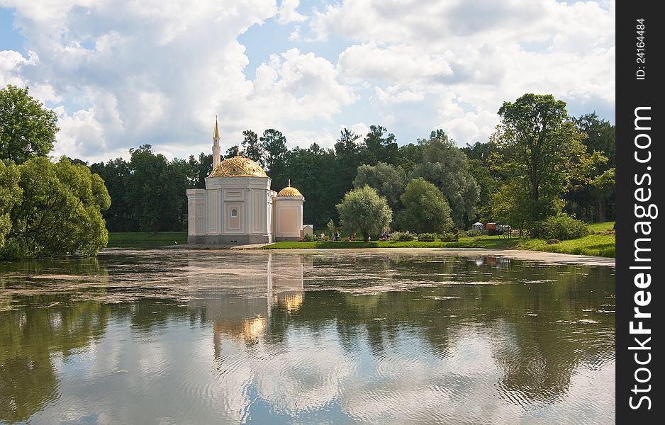 Pavilion Turkish bath. Tsarskoye Selo.  Russia