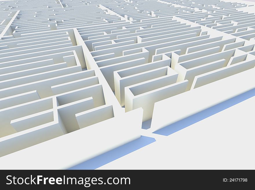 Endless maze 3d rendered, a dangerous in business. Endless maze 3d rendered, a dangerous in business.