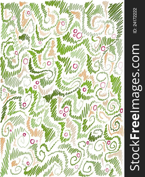 Floral hand-drawn background