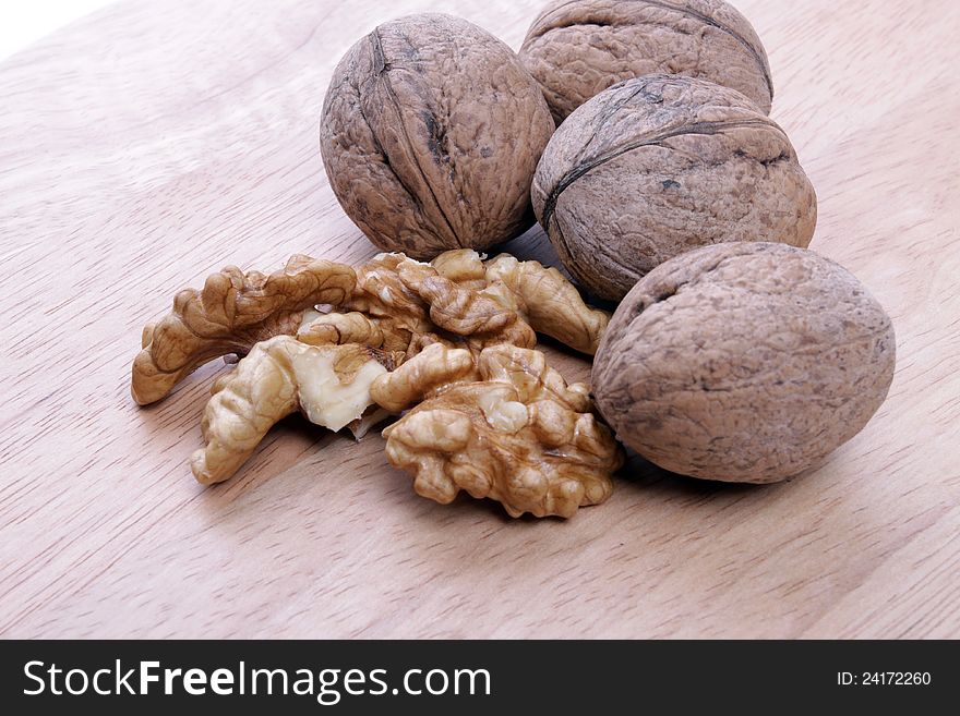 Close-up of a walnut