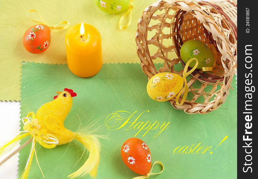 Holiday Easter colorful background with the text. Holiday Easter colorful background with the text.