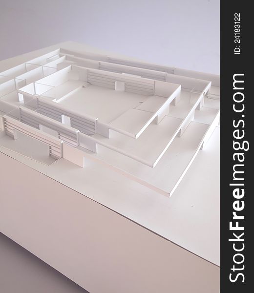 Conceptual architectural model, showing a sequence system in architecture. Conceptual architectural model, showing a sequence system in architecture.