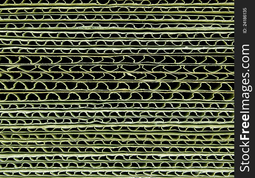 Corrugated cardboard background and texture