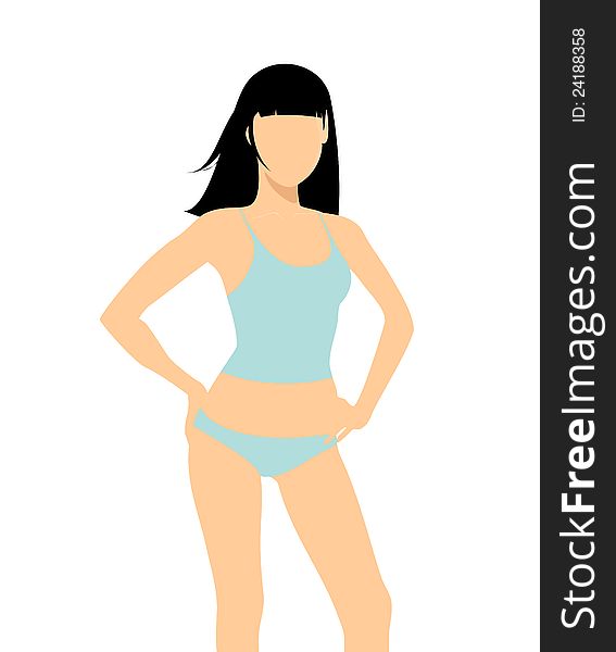 Woman underwear template. Vector illustration (eps 8). Woman underwear template. Vector illustration (eps 8)