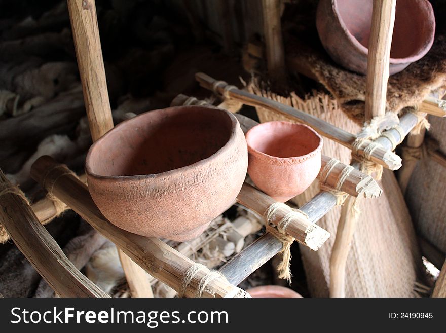 Indian pottery in Jamestown Virginia