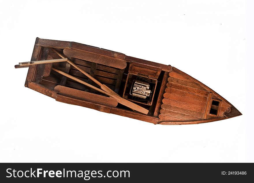 Miniature Wooden Boat Craft