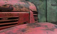 Old Red Truck Stock Photo Old Red Truck Stock Photo