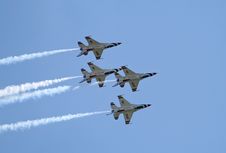 A Fighter Team Formation Royalty Free Stock Images