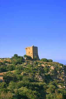 Hilltop Ancient Normand Tower Royalty Free Stock Image Hilltop Ancient Normand Tower Royalty Free Stock Image