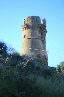 One Ancient Tower Ruin Royalty Free Stock Image One Ancient Tower Ruin Royalty Free Stock Image
