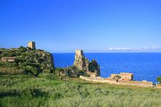 Normand Towers Country Sea Sky Royalty Free Stock Photography Normand Towers Country Sea Sky Royalty Free Stock Photography