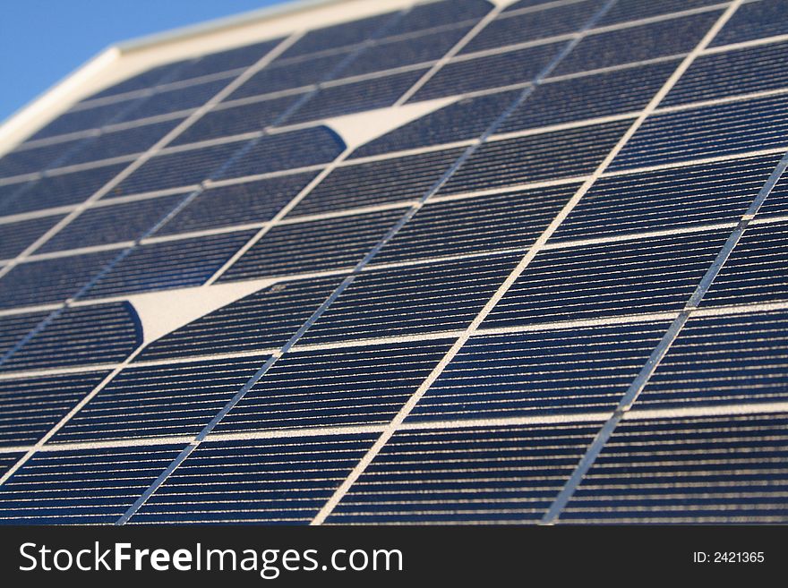 Vivid details of a photo voltaic solar panel. Vivid details of a photo voltaic solar panel