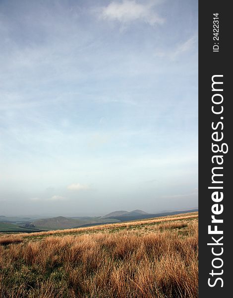 View of English and Scottish border