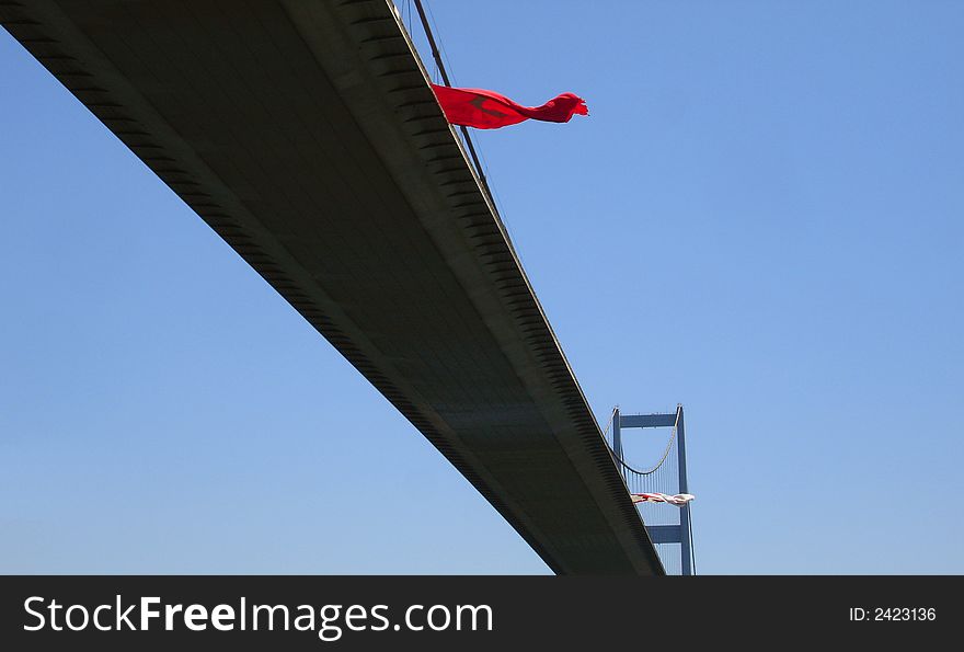 Bridge Fatih Sultan Mehmet on the Bosphorus. Turkey