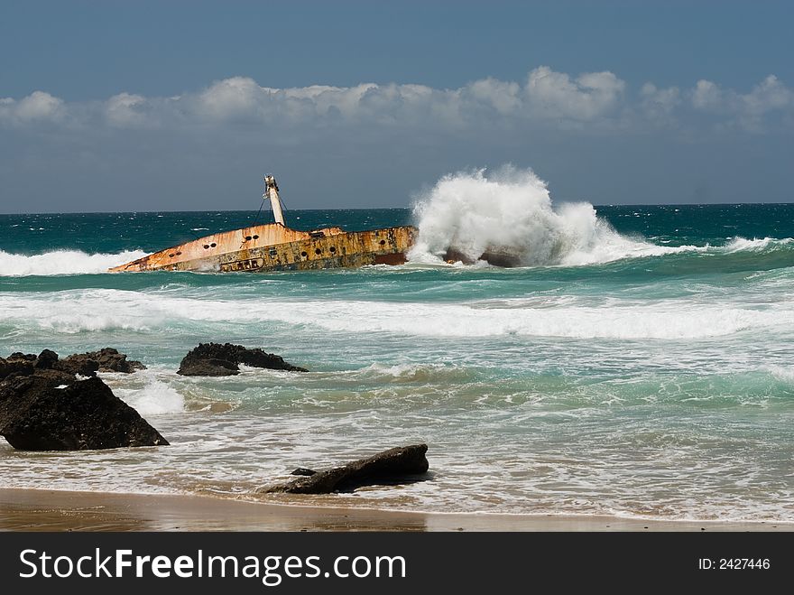 American Star shipwreck, Fuerteventura, Canary Islands