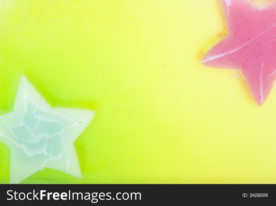 Closeup of a piece of jelly soap. Suited for background. Closeup of a piece of jelly soap. Suited for background.