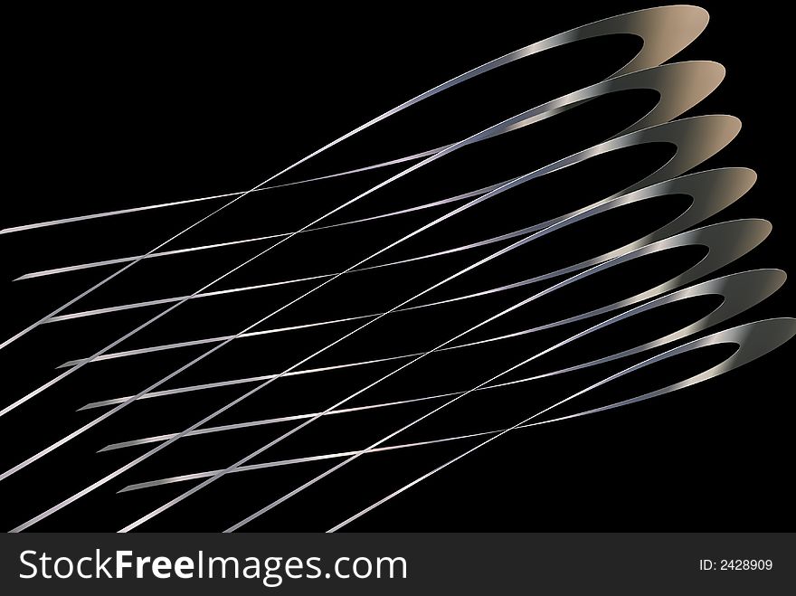 3d abstract shapes on a black background. 3d abstract shapes on a black background