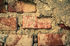 Toned Brick Wall Grunge Background Or Texture Royalty Free Stock Photo Toned Brick Wall Grunge Background Or Texture Royalty Free Stock Photo