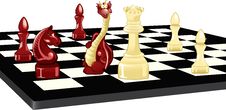 Dragon And Chess Royalty Free Stock Image Dragon And Chess Royalty Free Stock Image