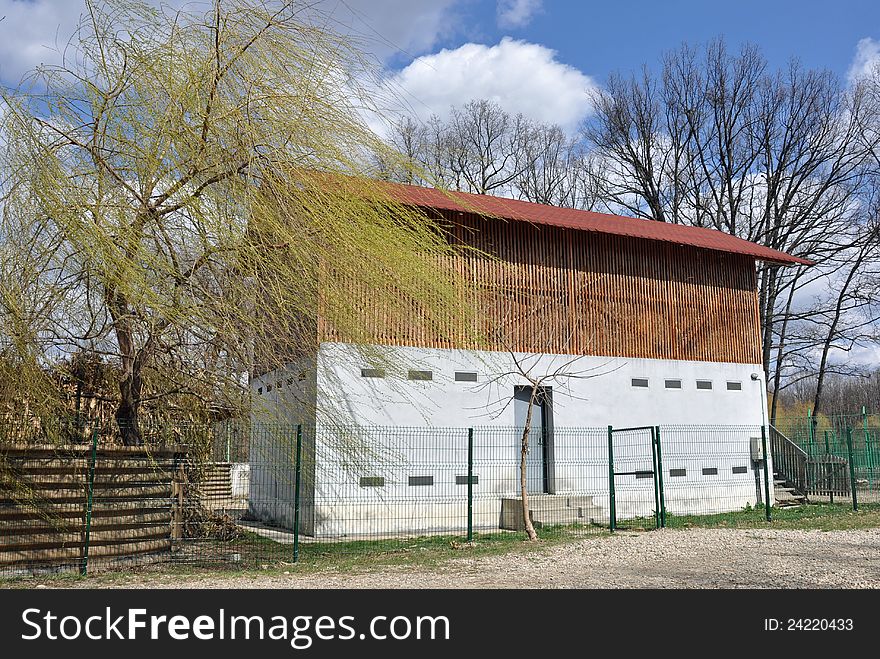 Generic transylvania rural household with old house. Generic transylvania rural household with old house