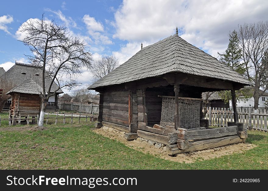 Traditional household made by wood from Maramures land of Romania - northern Transylvania. Traditional household made by wood from Maramures land of Romania - northern Transylvania