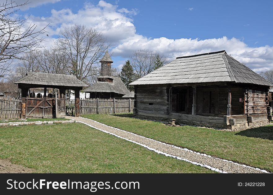 Traditional household made by wood from maramures land of romania - northern transylvania. Traditional household made by wood from maramures land of romania - northern transylvania