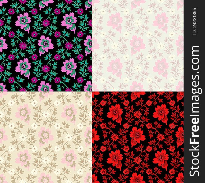 vector Seamless floral pattern