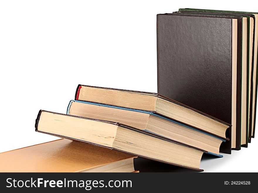 Books on a white background. Books on a white background.