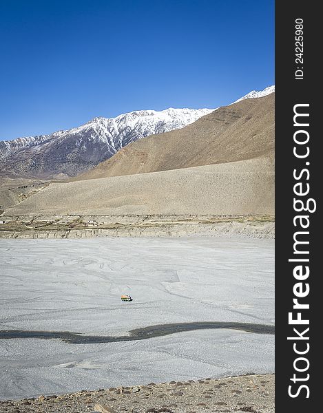 Himalaya mountains in summer time