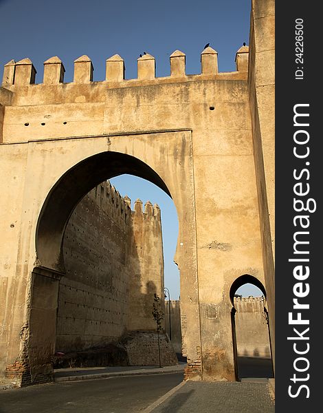 Gate to the old city of Fes, Morocco