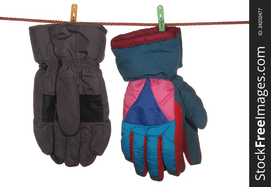 Two Pairs Of Ski Gloves.