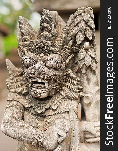 Statue of Balinese demon