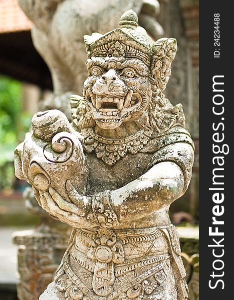 Statue of Balinese demon