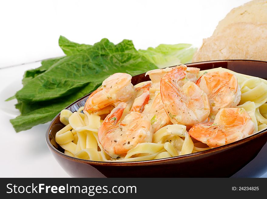 Fettuccine With Shrimp