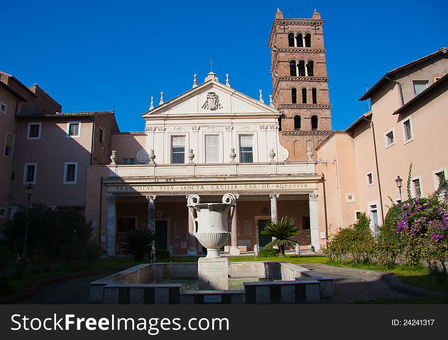 Santa Cecilia in Trastevere is one of the oldest churches of Rome. Santa Cecilia in Trastevere is one of the oldest churches of Rome