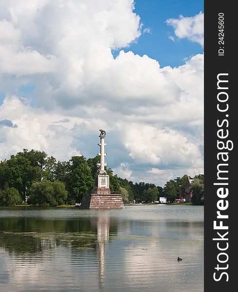 Chesme Column in Tsarskoye Selo commemorates three Russian naval victories in the Russo-Turkish War, 1768-1774, specifically the Battle of Chesma. Chesme Column in Tsarskoye Selo commemorates three Russian naval victories in the Russo-Turkish War, 1768-1774, specifically the Battle of Chesma.