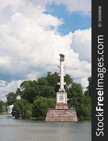 Chesme Column in Tsarskoye Selo.  Russia