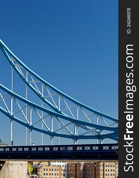 Tower Bridge, London, unusual detail view