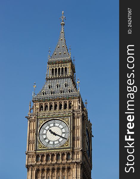 Big Ben, London, with clear skies
