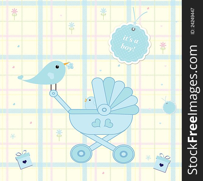 Baby Boy Arrival Card