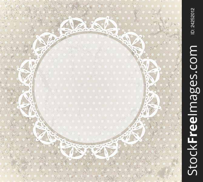 Vintage lace background. EPS 10 vector illustration