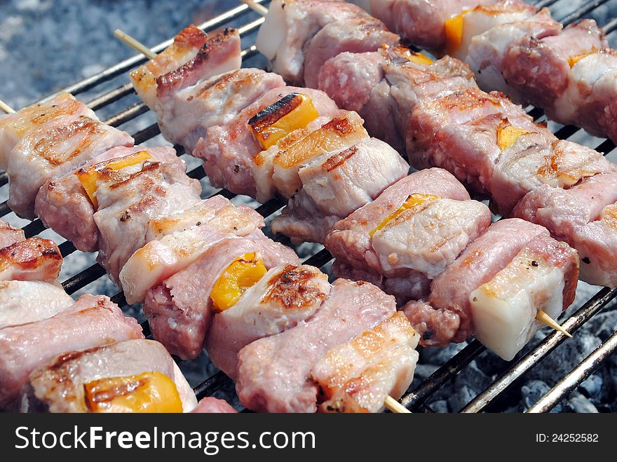 Cocked Pork Kabobs