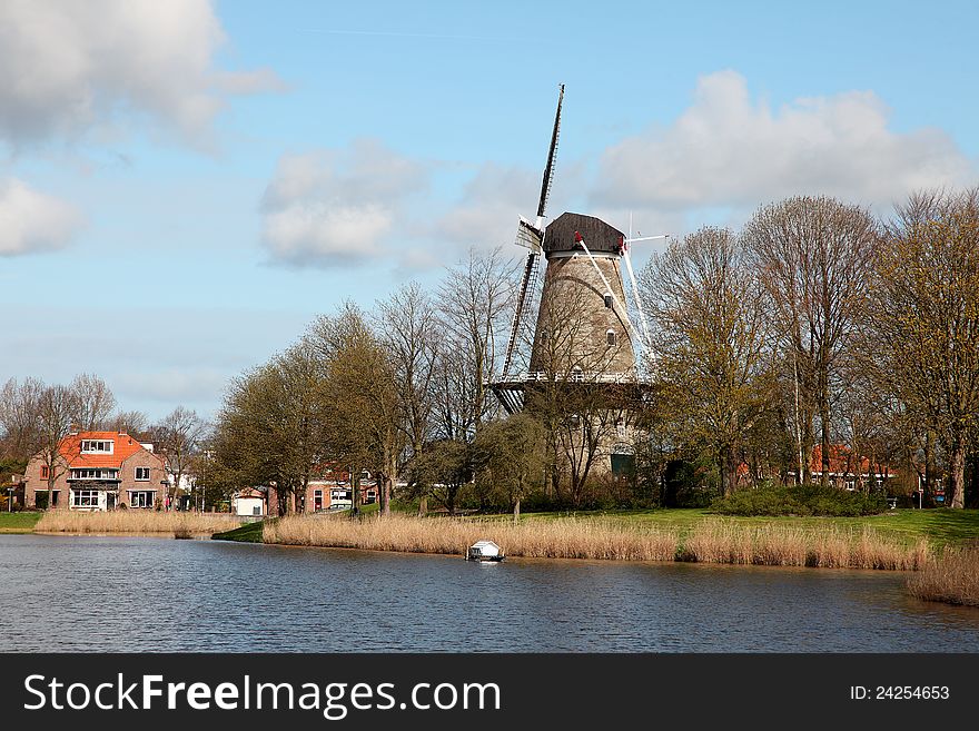 Classic old windmill at Middelburg,
Zeeland, Holland. Classic old windmill at Middelburg,
Zeeland, Holland